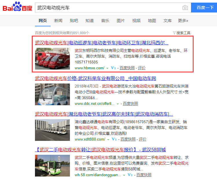 武漢電動觀光車